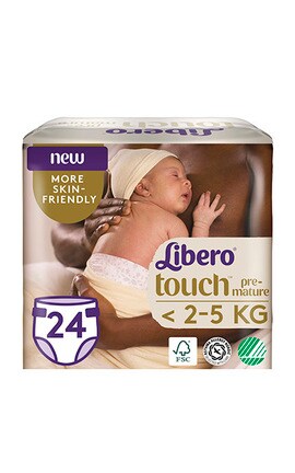 LIBERO TOUCH-Підгузки дитячі Libero Touch Prema розмір 0 2,5 кг 24 шт-7322541069999-