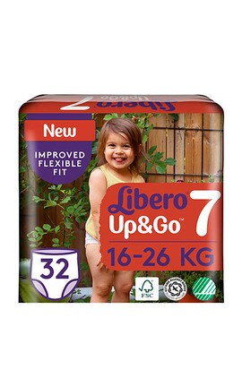 LIBERO TOUCH-Підгузки-трусики Libero Up & Go 1 розмір 7 6-26 кг 32 шт-7322541091044-