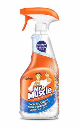 MR MUSCLE-Засіб для чищення ванної Mr Muscle Професіонал 500 мл-4823002002676-