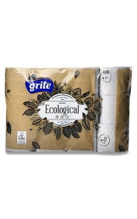 GRITE-Туалетная бумага Grite Ecological трехслойная 24 шт-4770023350265-