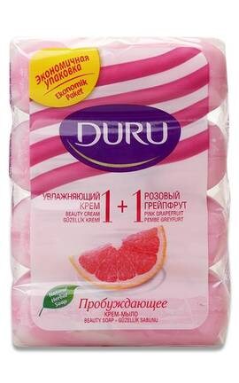 DURU-Мыло туалетное Duru Soft Sensations и Увлажняющий крем и Розовый Грейпфрут 360 г-1231816-