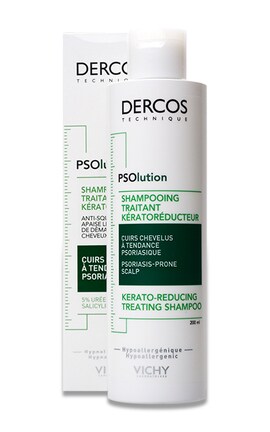 VICHY-Шампунь для волос Dercos Psolution Vichy Kerato-reducing для кожи головы с Проявлениями шелушения и зуда 200 мл-3337875787222-