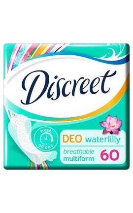 DISCREET-Прокладки женские ежедневные Discreet Deo Water Lily 60 шт 60 шт-8001090170354-