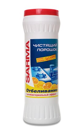 SARMA-Порошок для чистки Sarma Лимон отбеливание и антибактериальный эффект 400 г-4600697080710-