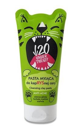 LIRENE_-Паста очищающая глиняная для лица Under Twenty Anti Acne Green Detox, 150 мл-5900717509016-