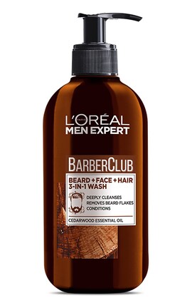 MEN EXPERT-Шампунь для волосся бороди та шкіри обличчя L'Oreal Paris Men Expert Barber Club 200 мл-3600523526130-