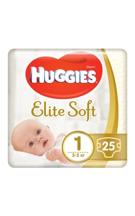 HUGGIES-Подгузники для новорожденных Huggies Elite Soft 25 шт-5029053578040-
