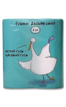ГУСЬ-Полотенце бумажное универсальное Гусь 2 шт-4820003834855