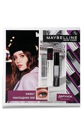 MAYBELLINE NY-Подарочный набор Maybelline New York Эффект накладных ресниц Фолсис Леш Лифт Туш Броу Драма 1 шт-5902503662066-