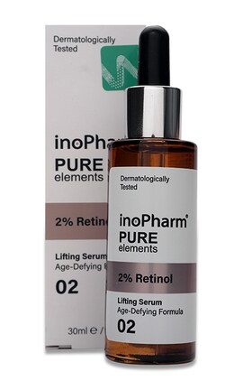 INOPHARM PURE ELEMENTS-Сироватка антивікова для обличчя InoPharm з 2% ретинолом, 30 мл-3800038936091-