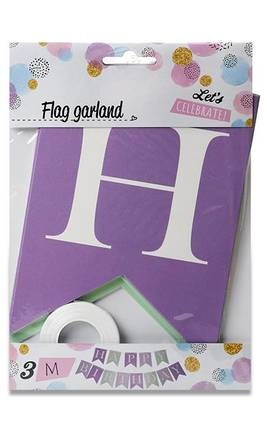 KOOPMANN-Праздничная гирлянда Happy Birthday длина 3 м 1 шт-8719987888847-