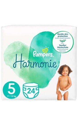 PAMPERS-Підгузки дитячі Pampers Harmonie розмір 5 11-16 кг 24 шт-8006540156674-