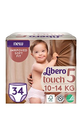 LIBERO TOUCH-Підгузки-трусики дитячі Libero Touch Pants розмір 5 10-14 кг 34 шт-7322541092003-