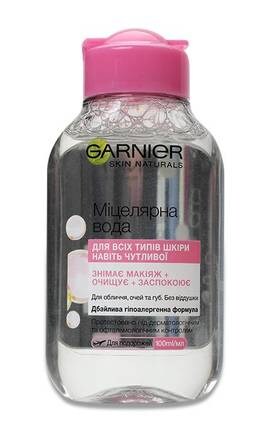 SKIN NATURAL-Мицеллярная вода для снятия макияжа Garnier Skin Naturals для очищения кожи лица 100 мл-3600542399241-