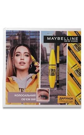 MAYBELLINE NY-Женский набор Maybelline New York The Colossal Тушь для ресниц Карандаш для век 1 шт-5902503661885-