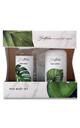 WATSONS-Жіночий набір подарунковий Biophilia Mini Лосьйон для тіла, 100 мл+Гель для душу, 100 мл+Мочалка-4894819197886-
