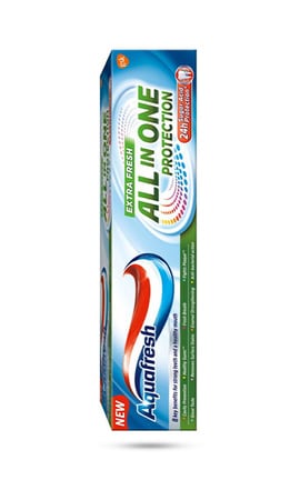 AQUAFRESH-Зубна паста Аквафреш Захист Все в Одному Екстра Свіжість 100 мл-5054563160256-