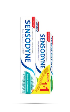 SENSODYNE-Набор зубной пасты Sensodyne Глубокая очистка и зубная паста Sensodyne с фтором 1 шт-4820127150589-