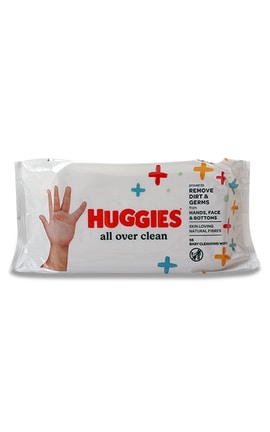 HUGGIES-Салфетки влажные детские Huggies All Over Clean многослойные 56 шт-5029053550022-