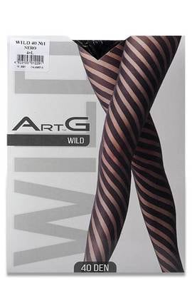 ART G FASHION-Колготки жіночі ArtG Wild 40 den колір Nero pозмір 4 1 шт-4823103012291-