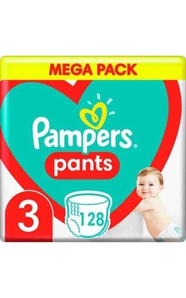 PAMPERS-Підгузки-трусики Pampers Pants розмір 3 6-11 кг 128 шт-8006540069417-
