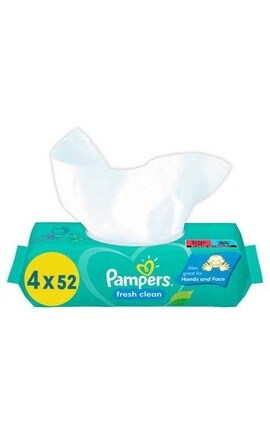 PAMPERS-Салфетки Pampers Fresh Clean 208 шт-8001841077949-