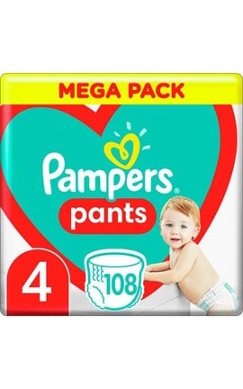 PAMPERS-Підгузки-трусики дитячі Pampers Pants розмір 4 9-15 кг 108 шт-8006540069448-