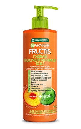 FRUCTIS-Комплексный уход за волосами Garnier Fructis Гудбай секущиеся кончики 400 мл-3600542230735-