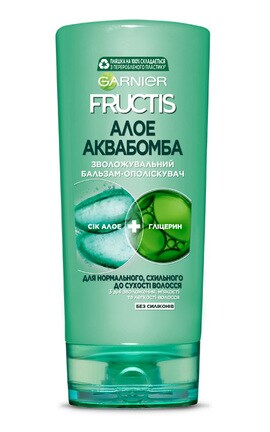 FRUCTIS-Бальзам-ополаскиватель для волос Garnier Fructis Алоэ для нормальных волос 200 мл-3600542134811-