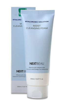 NEXTBEAU-Пінка зволожуюча для вмивання Nextbeau Hyaluronic 150 мл-8809696981035-