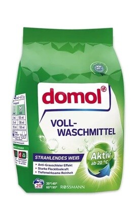 DOMOL-Порошок для прання для машинного та ручного прання Domol 1,35 кг-4305615596556
