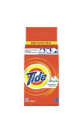 TIDE-Порошок для прання автомат Tide Альпійська свіжість 9 кг-5413149838017-