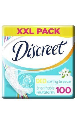 DISCREET-Прокладки женские ежедневные Discreet Deo Spring Breeze 100 шт-8001090162113-