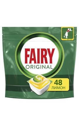FAIRY-Капсулы для посудомоечных машин Fairy Original Все в 1 Лимон 48 шт-8001090016102-