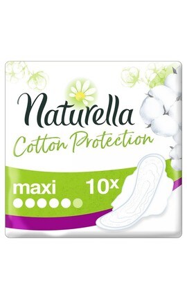 NATURELLA-Прокладки гігієнічні Naturella Cotton Protection Maxi, 10 шт-8001841657868-