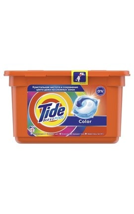 TIDE-Капсули для прання Tide Все в 1 Color 12 шт-8001090758231-