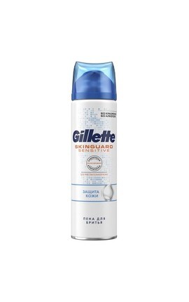 GILLETTE SKINGUARD-Піна для гоління Gillette Skinguard Sensitive для чутливої шкіри з екстрактом алое Захист Шкiри 250 мл-7702018493944-