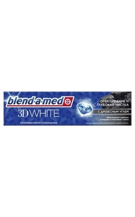 BLEND A MED-Зубная паста Blend a med 3D White с древесным углем 100 мл-8001841142937-