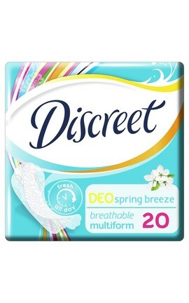 DISCREET-Прокладки женские ежедневные Discreet Deo Spring Breeze 20 шт-4015400179634-