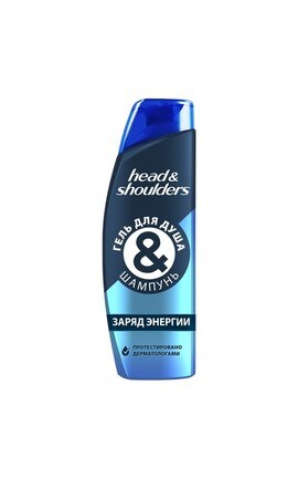 HEAD and SHOULDERS-Шампунь проти лупи-гель для душу Head & Shoulders 2 в 1 Заряд енергії 270 мл-8001841718040-