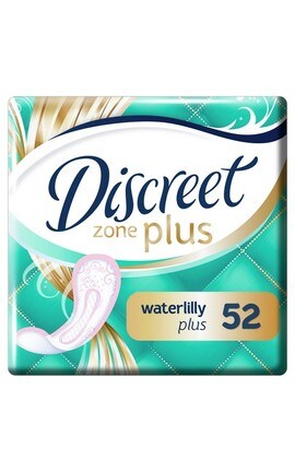 DISCREET-Прокладки женские ежедневные гигиенические Discreet Zone Plus Deo Waterlily Plus ароматизированные 52 шт-8006540231746-