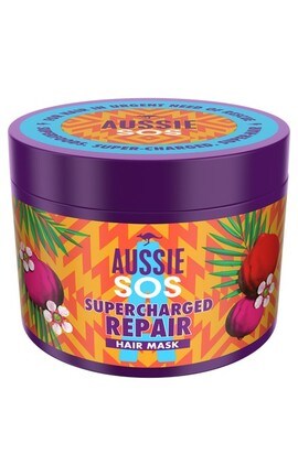 AUSSIE-Маска для волос Aussie Sos Суперзаряженное восстановление 450 мл-8006540017524-
