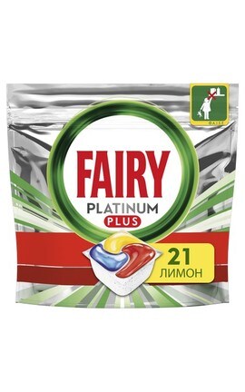 FAIRY-Капсули для посудомийних машин Fairy Platinum Plus Все в 1 Лимон 21 шт-8001841748214-