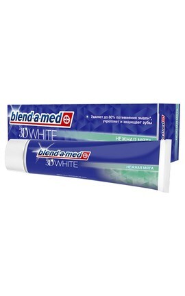 BLEND A MED-Зубная отбеливающая паста Blend a med 3D White Нежная Мята 100 мл-5000174415773-