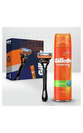 GILLETTE FUSION-Набор для мужчин Gillette Fusion 5 БритваГель для бритья 200 мл-7702018602940-