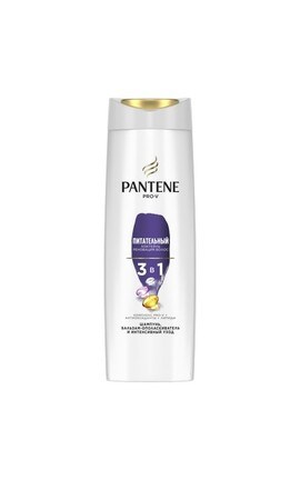 PANTENE-Шампунь бальзам-ополаскиватель и интенсивный уход для волос 3 в 1 Pantene Pro-V Питательный коктейль 360 мл-8001090861832-