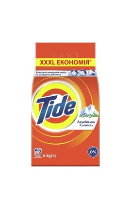 TIDE-Порошок для прання автомат Tide Альпійська свіжість 6 кг-5413149837997-