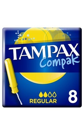 TAMPAX-Тампоны Tampax Compak Regular, 8 шт-4015400219446-