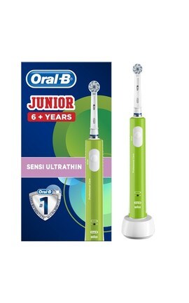 ORAL B-Електрична зубна щітка дитяча Oral-B Junior від 6 років зелена 1 шт-4210201202370-