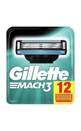 GILLETTE MACH 3-Сменные картриджи для бритья Gillette Mach 3 12 шт-3014260323240-